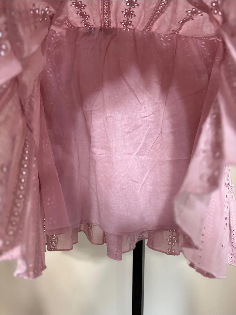 New HYFVE Eyelet Skirt pink